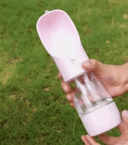 Handige Draagbare Waterfles met Voerbak  – Altijd Vers Water Onderweg! - MantroForce