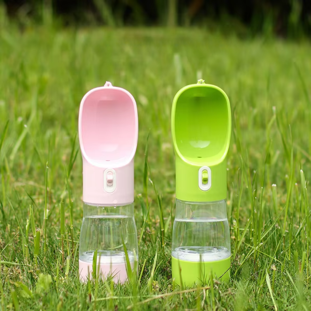Handige Draagbare Waterfles met Voerbak  – Altijd Vers Water Onderweg! - MantroForce